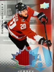 2021 Upper Deck Team Canada Juniors Jersey Dawson Mercer #10